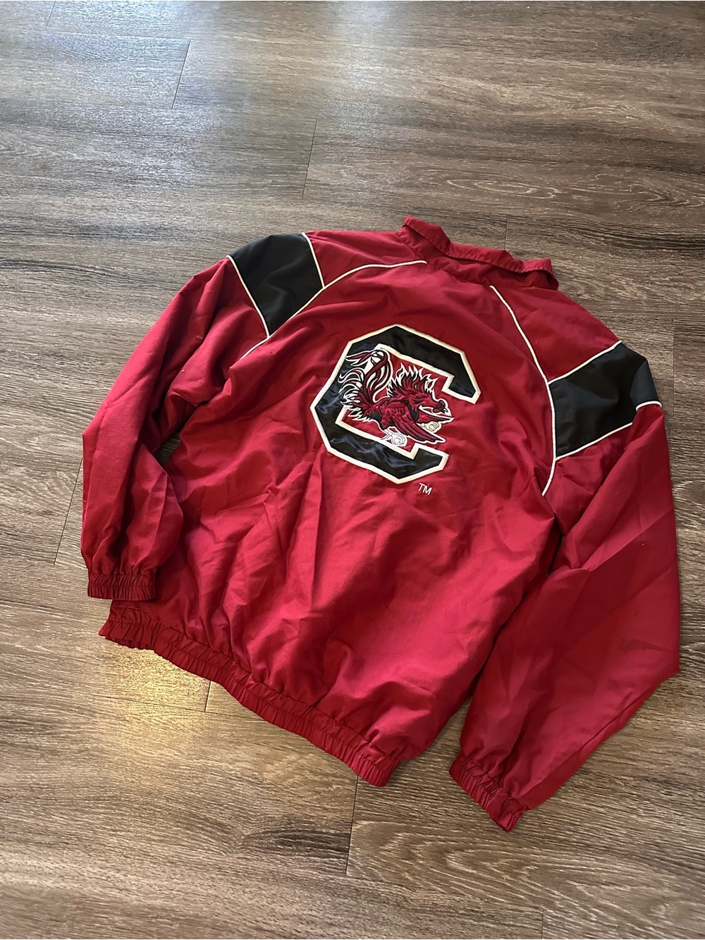 58 Sports South Carolina Gamecocks 1/4 Zip Pullover Jacket Garnet/Black S